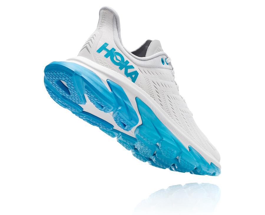 Hoka One One Løbesko Herre - Clifton Edge - Hvide/Blå - 574168AVT